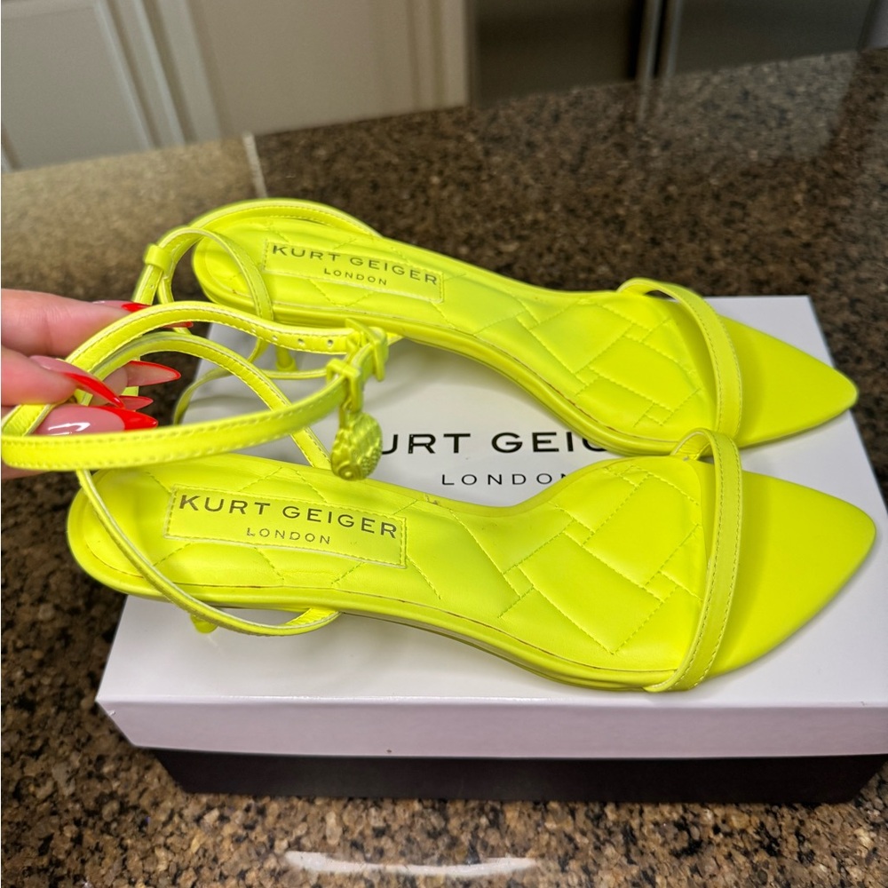 Kurt Geiger Neon Yellow Heels